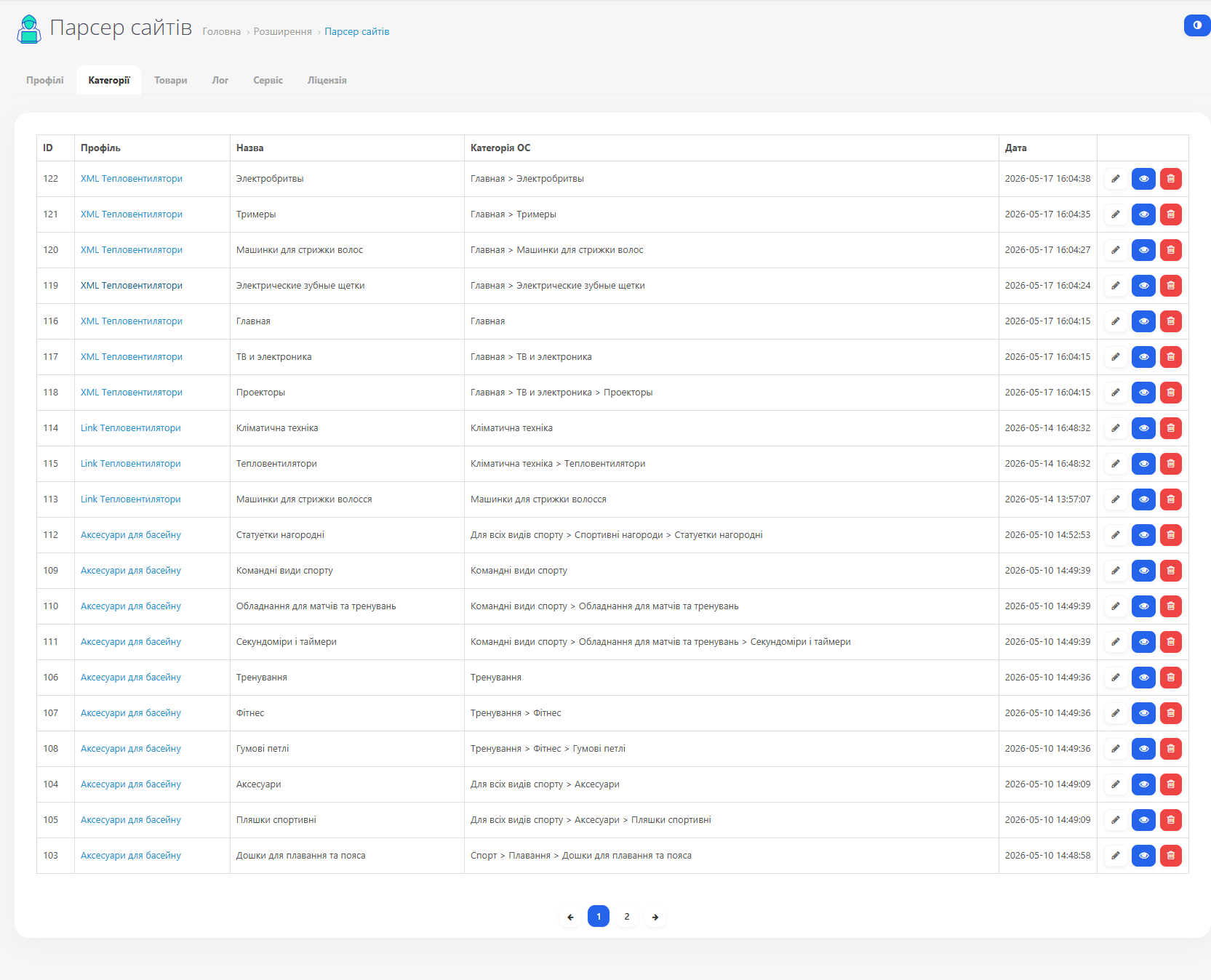 Competitor Parser